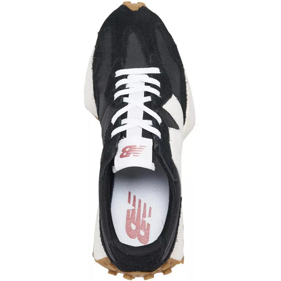 New Balance shoes - New Balance 327 - BLACK with WHITE and Mineral Red 3