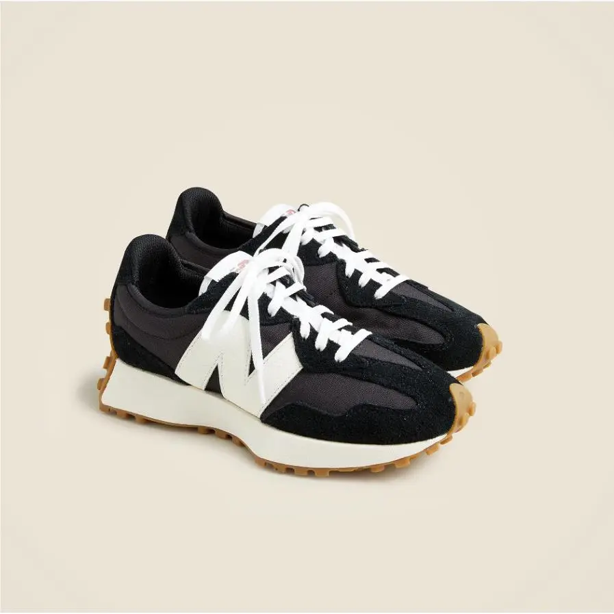 New Balance shoes - New Balance 327 - BLACK with WHITE and Mineral Red 4