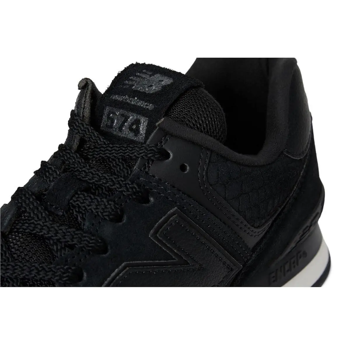 New Balance shoes - New Balance 574 Croco Embossed - WL574PSS - Black (UPC: 198686441351) 2