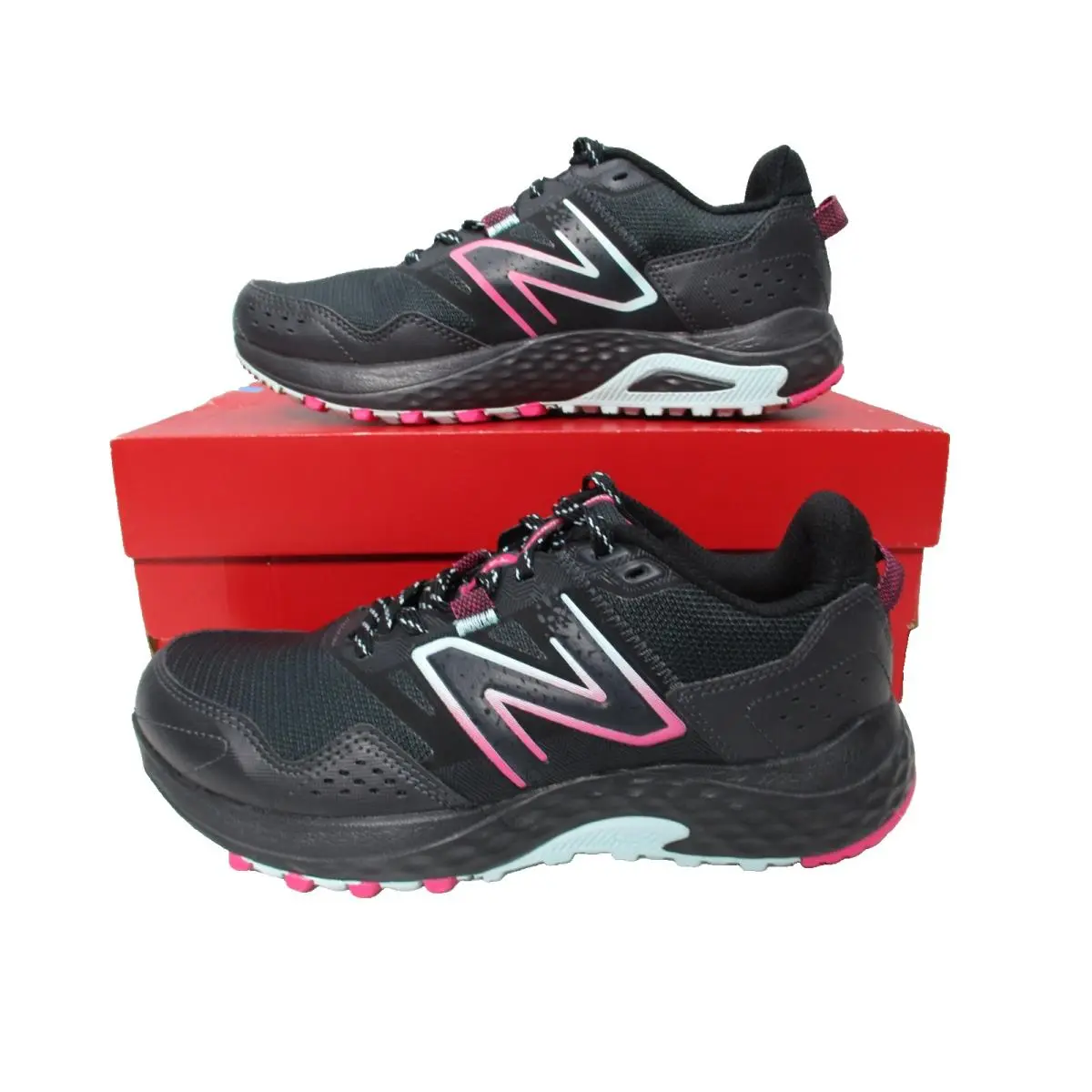 New Balance 410 V8 Trail Black Running Shoes Sneakers Womens Sz 7 B