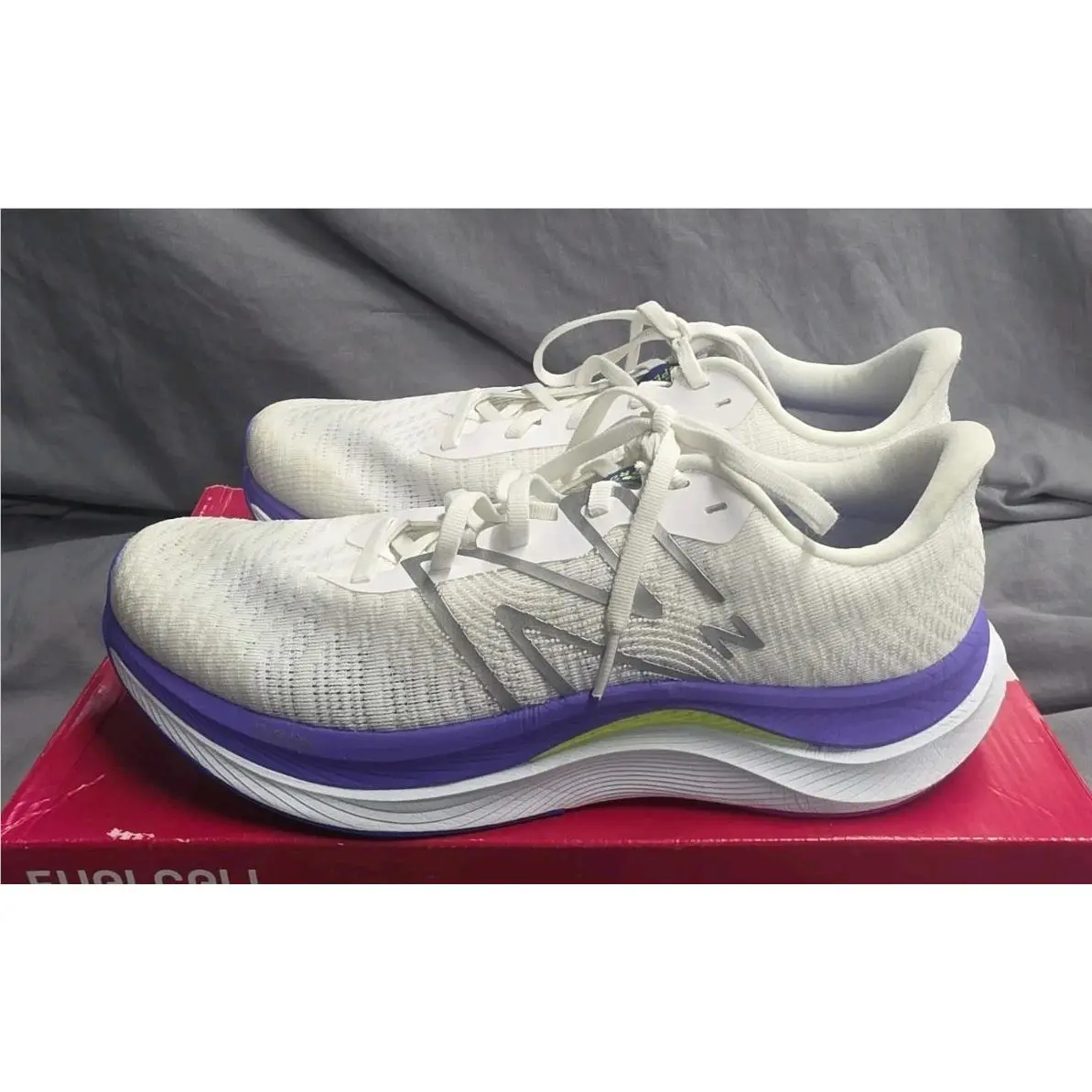 New Balance Fuelcell Propel v4 Shoes White Indigo Women SZ 11