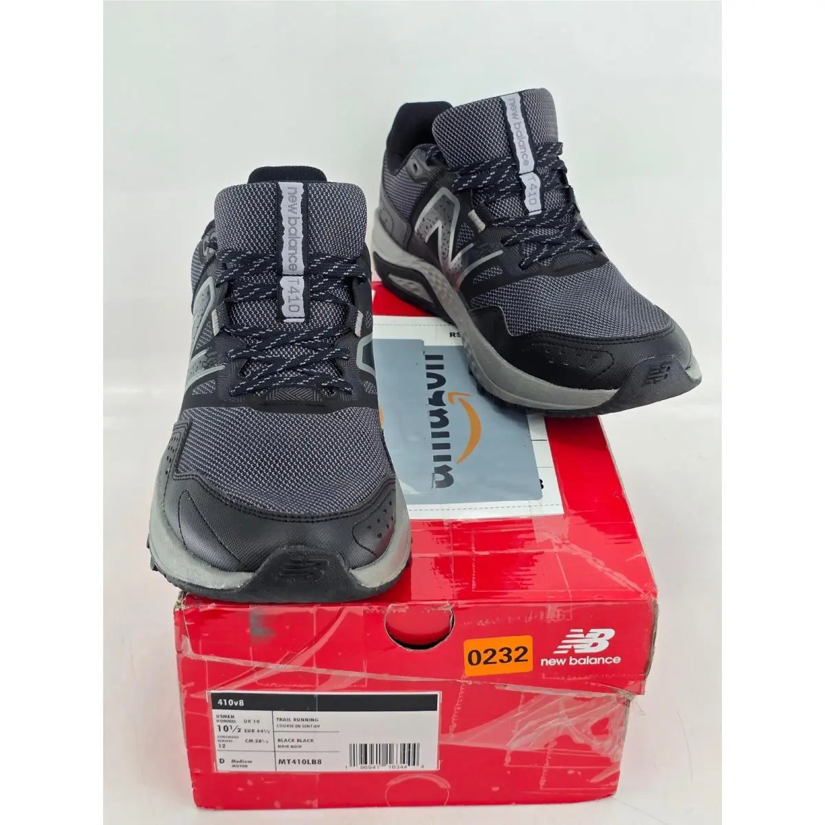 New Balance 410v8 Trail Running Shoes Mens 10.5 Black MT410LB8 -new