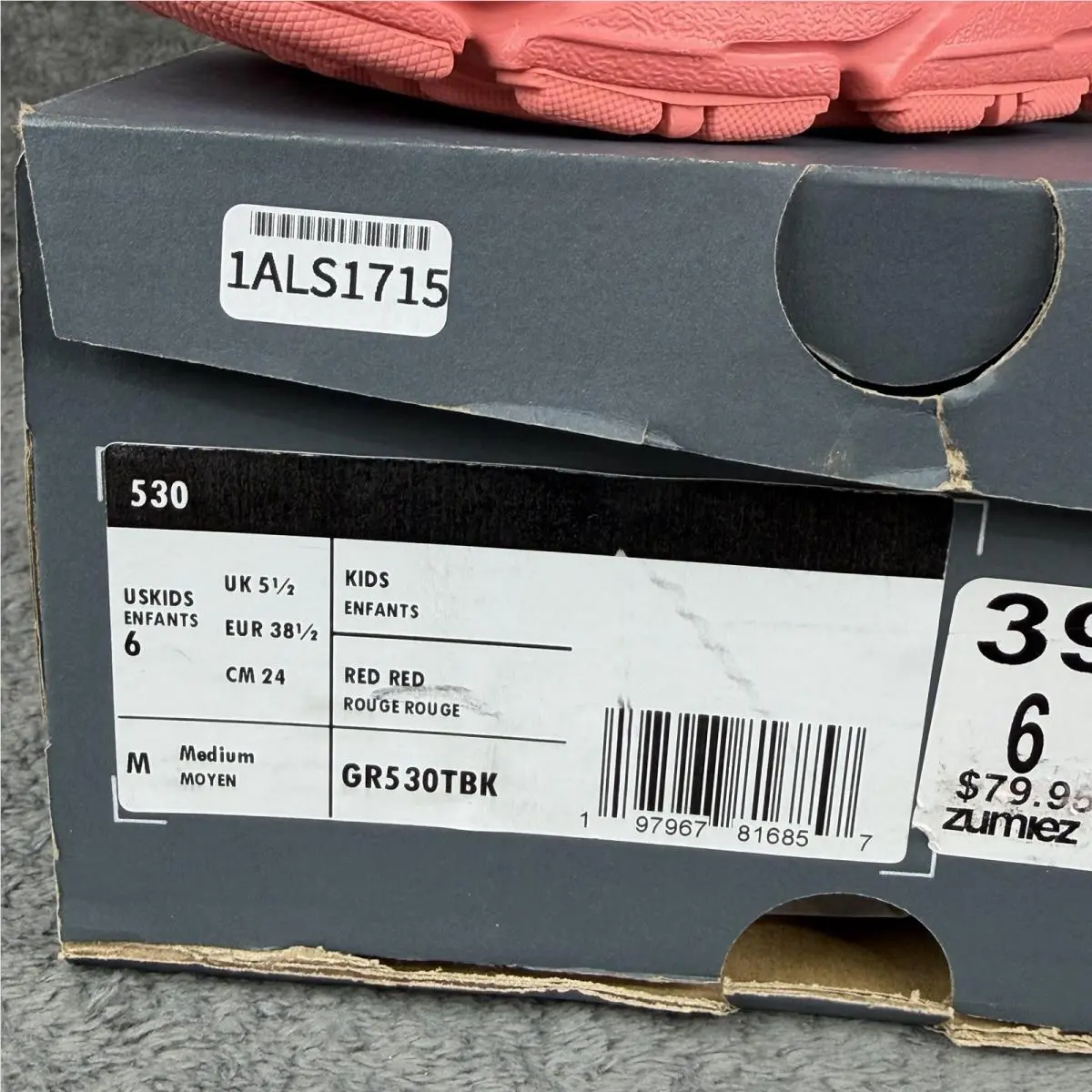 New Balance shoes - New Balance 530 - GR530TBK - Red 9