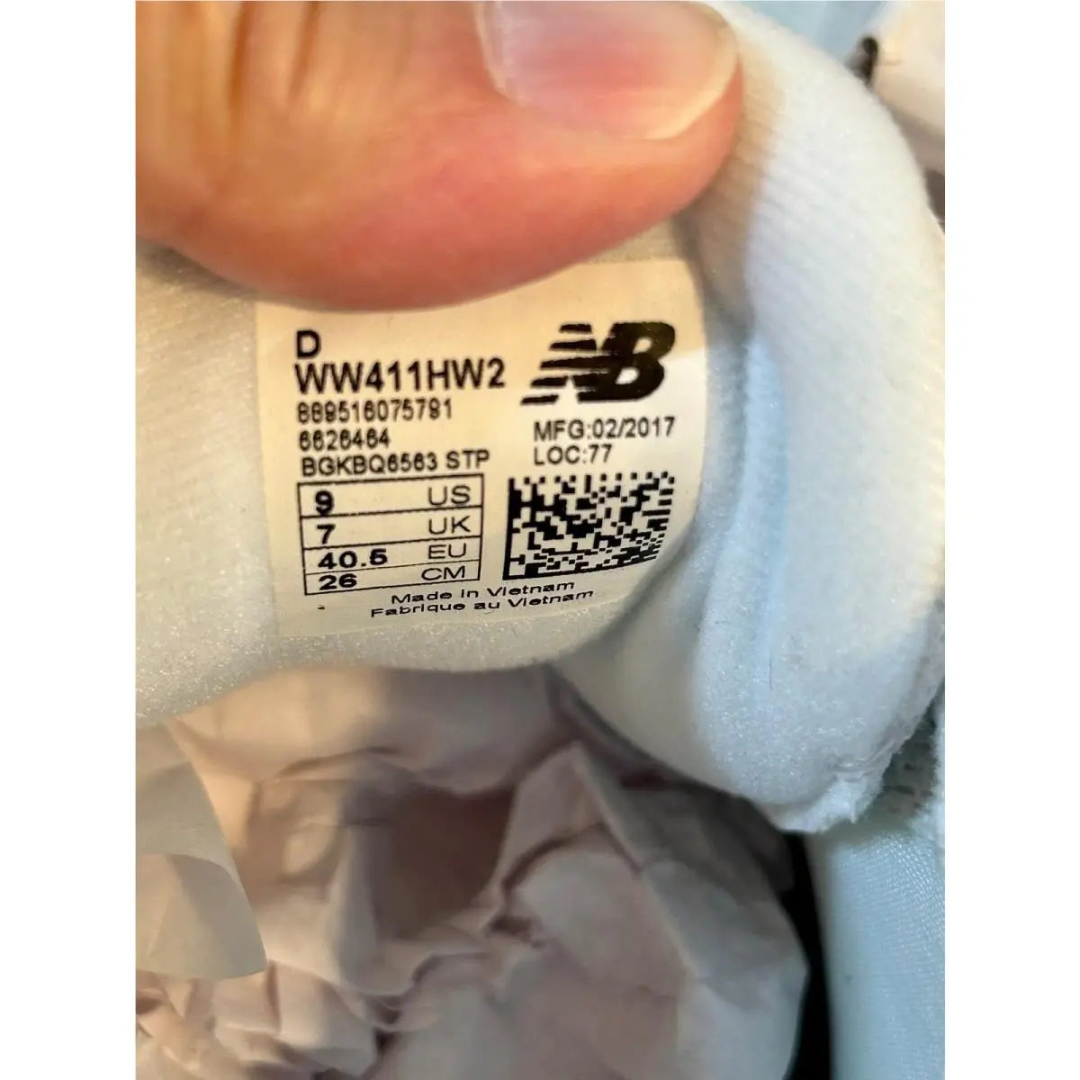 New Balance shoes - New Balance 411 - White (UPC: 889516075791) 9