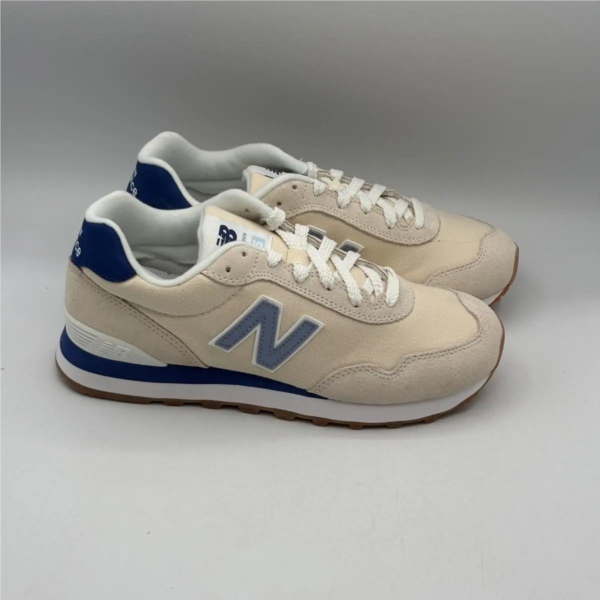 New Balance 515 Shoes Women Size 6.5 Beige Blue Lifestyle WL515NAC
