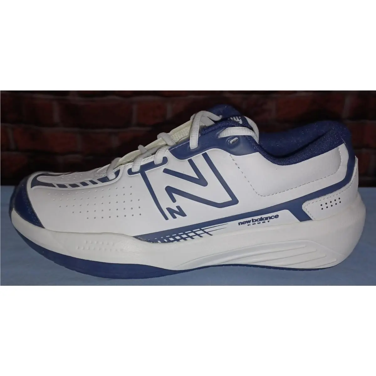 New Balance shoes - TENNISPICKLEBALL - TENNISPICKLEBALL - Tennis Pickleball - White with Navy Blue Trim 4