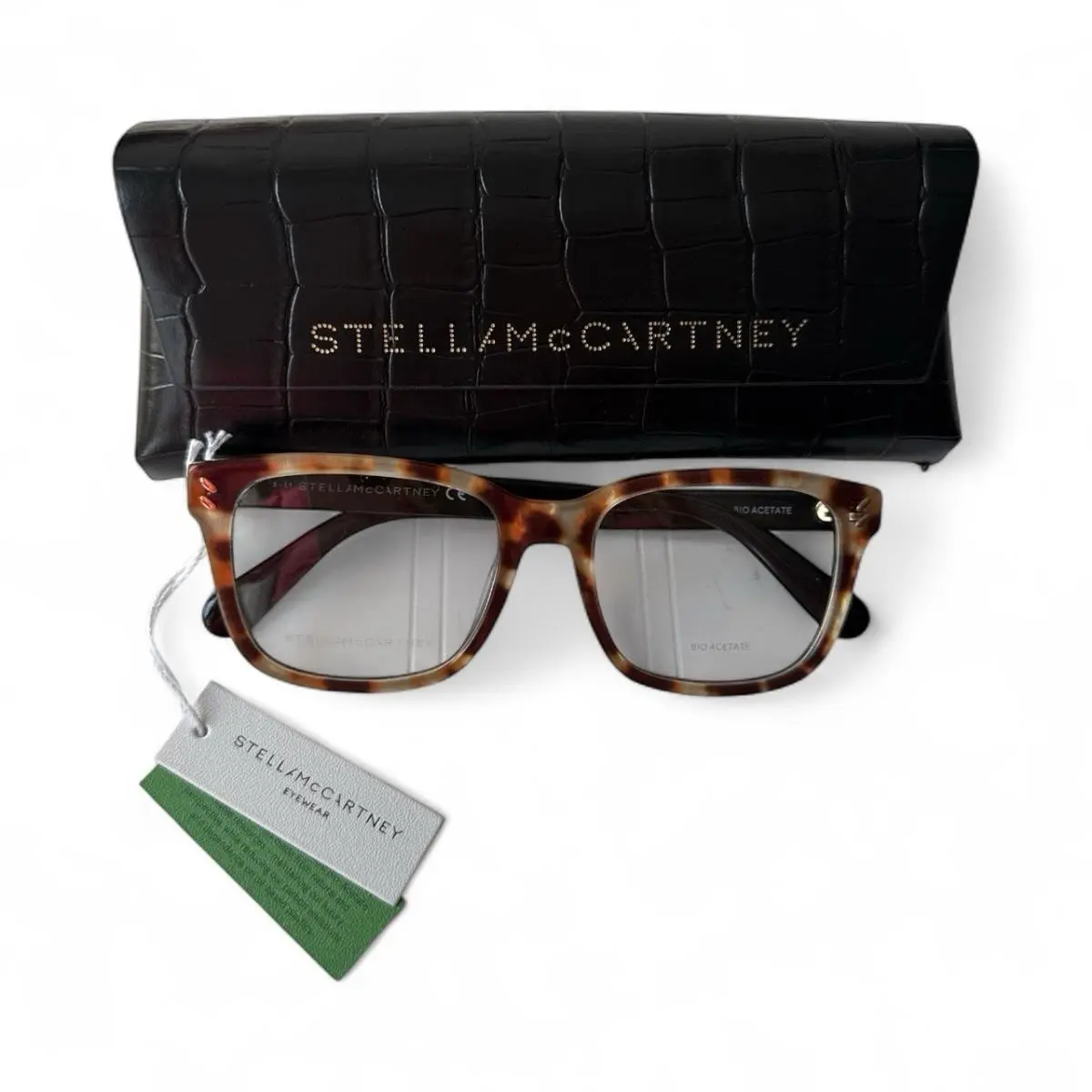 Stella Mccartney Eyewear Eye Glasses Bio Acetate Tortoise Frames SC50001l