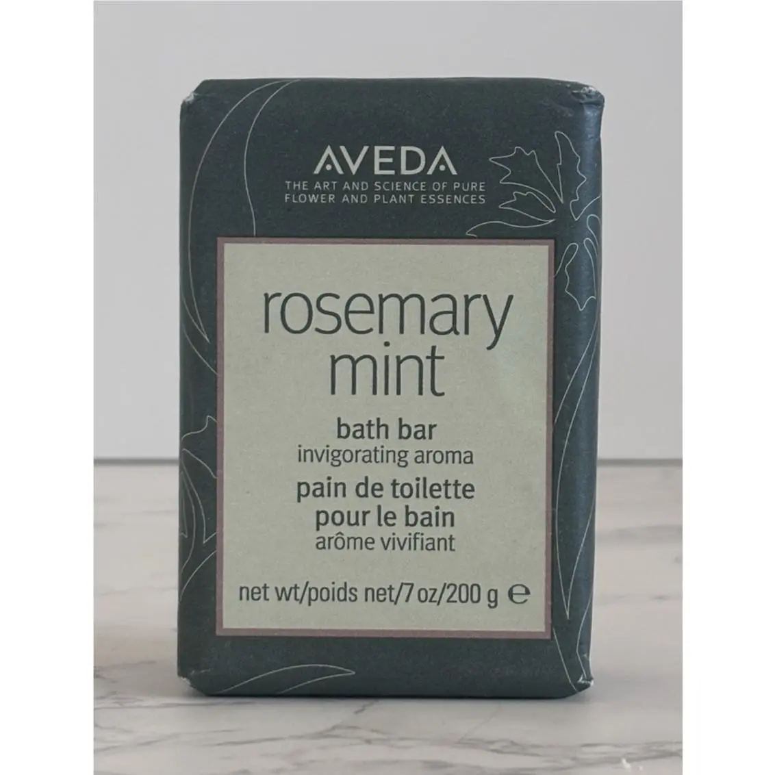 Rosemary Bath Bar 7oz/200g Full Size Invigorating Aroma Exfoliating Soap by Aveda