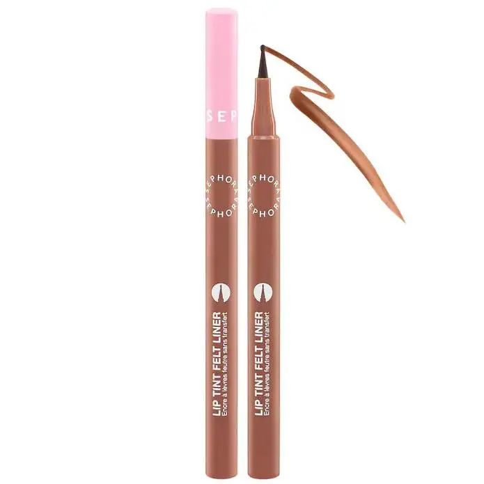 100%Authentic Lip Tint Felt Lip Stain Liner 4shades 0.03 oz/1 g 04 Cocoa Swipe - soft cocoa brown by Sephora