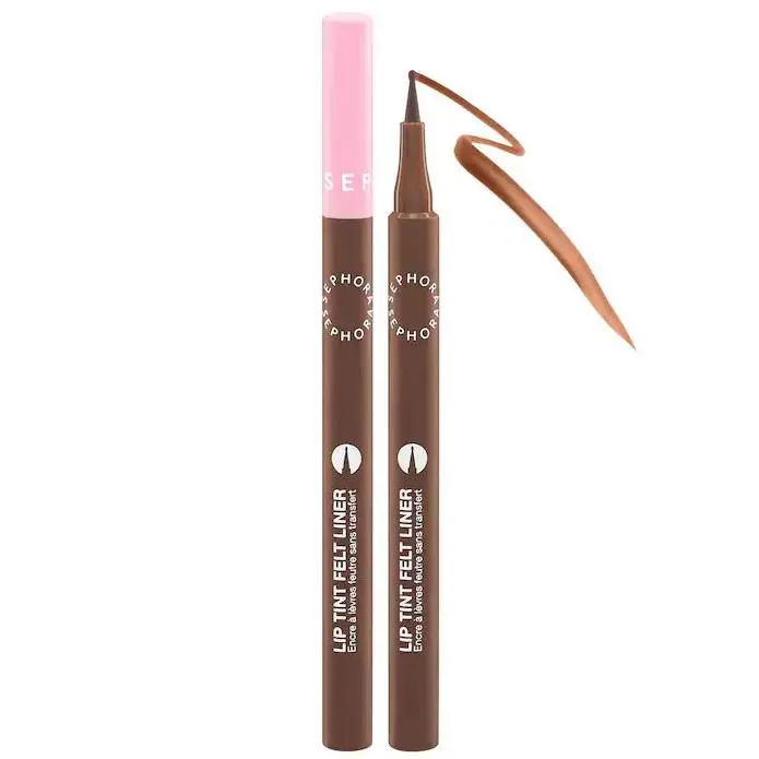 100%Authentic Lip Tint Felt Lip Stain Liner 4shades 0.03 oz/1 g 05 Espresso Line - deep espresso brown by Sephora