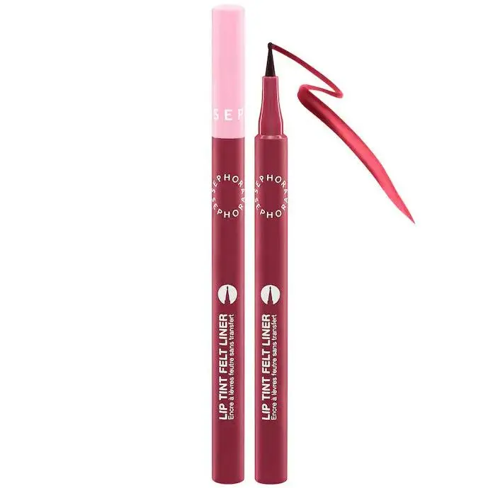 100%Authentic Lip Tint Felt Lip Stain Liner 4shades 0.03 oz/1 g 06 Brownie Sketch - muted berry by Sephora