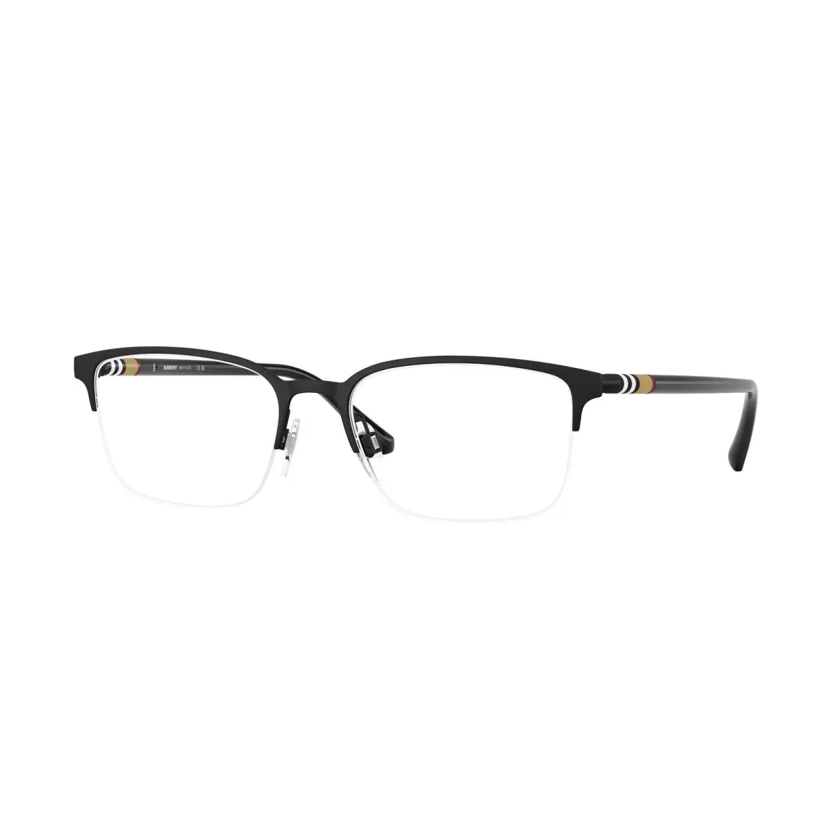 Burberry Unisex 54mm Black Rubber Eyeglasses BE1323-1213-54