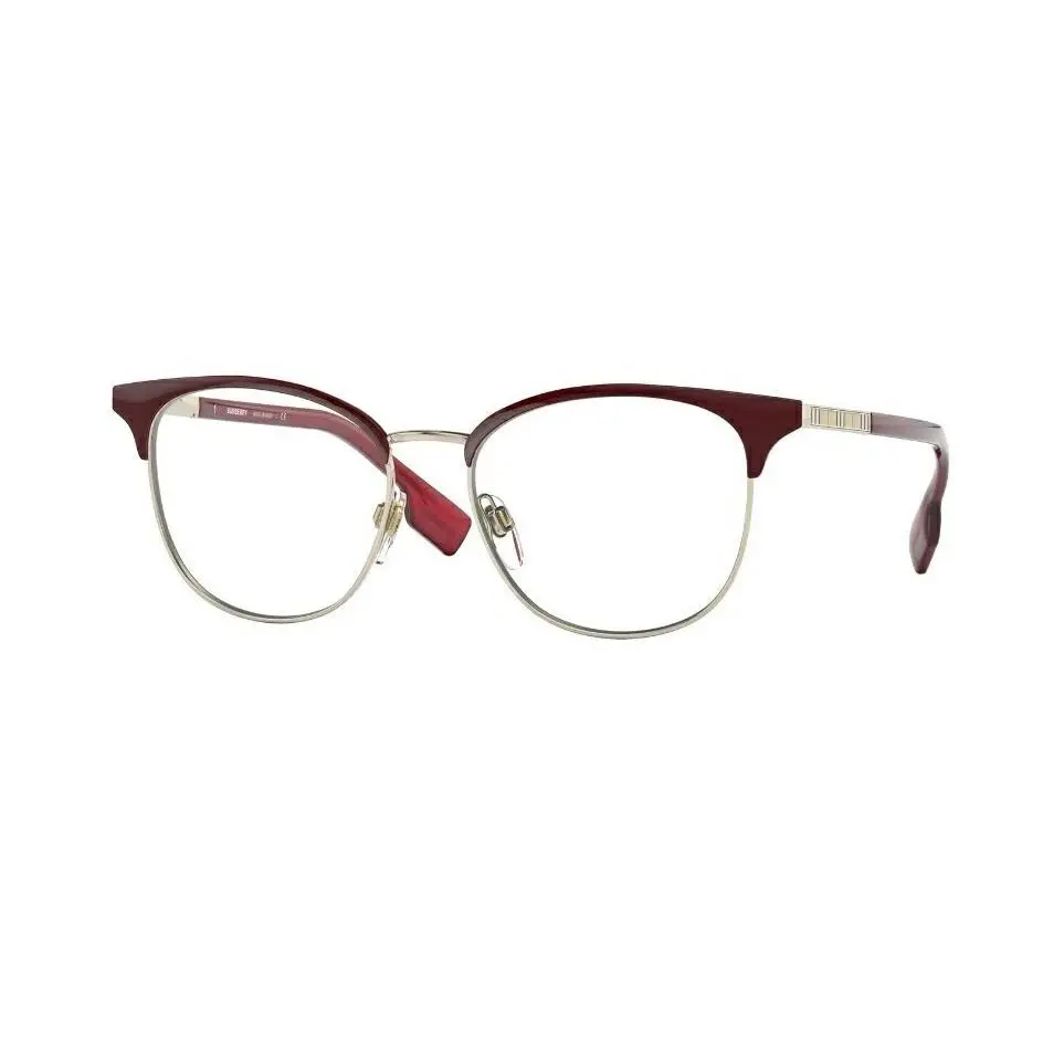 Burberry BE1355 1319 52 Eyeglasses Frame Size 52mm 16mm 140mm Bordeaux Women 80