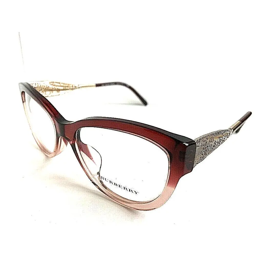 Burberry Women`s Eyeglasses Frame BR1022-F 5353 53mm Brown Cat Eye Rx