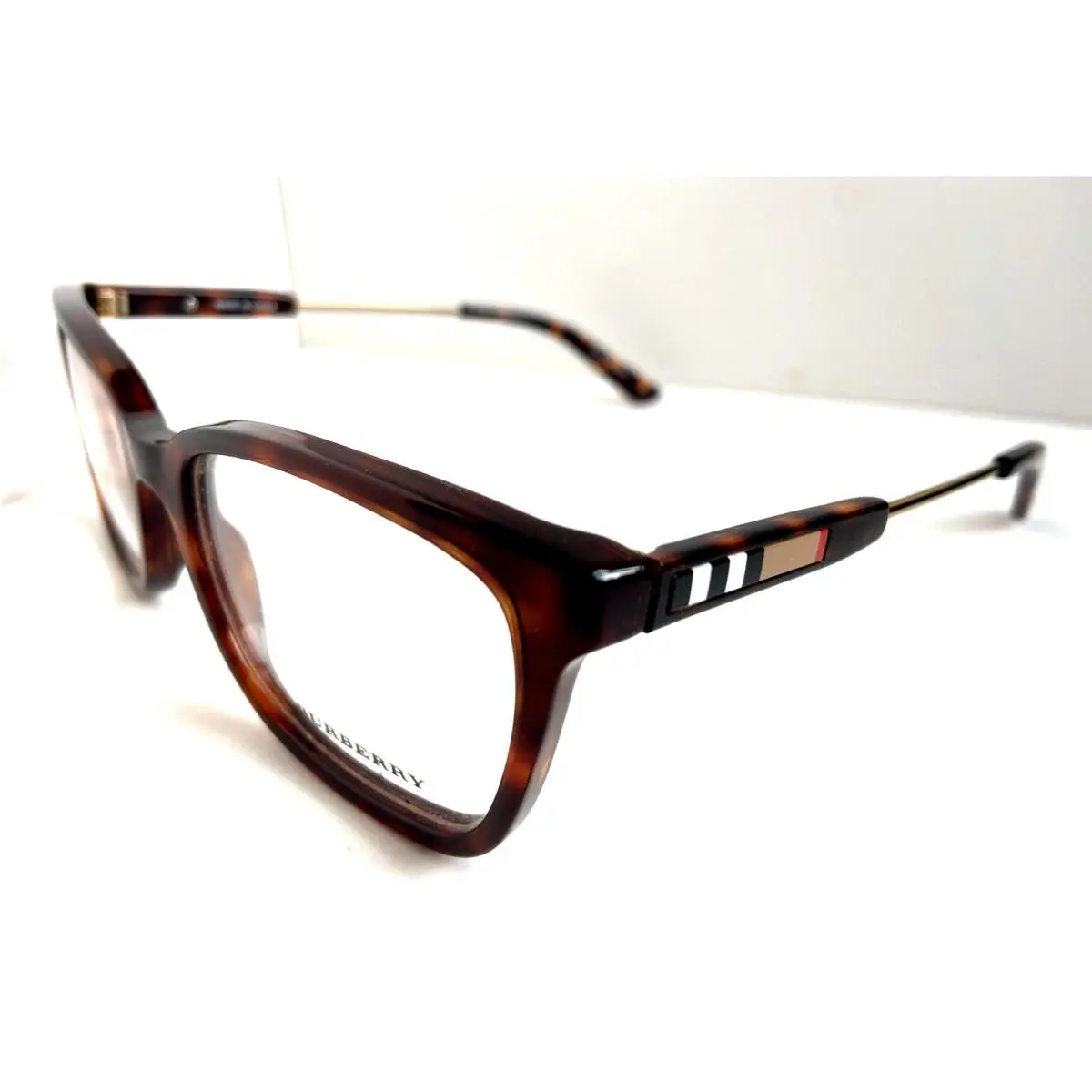 Burberry B 2146 3349 53mm Tortoise Rx Men’s Women`s Eyeglasses Frame Iii