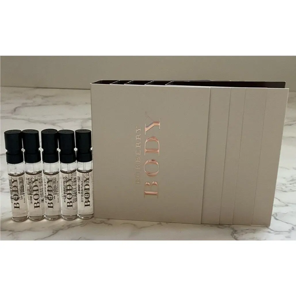 5x Burberry Body Edp 2ml/.06fl oz Perfume Spray Sample Vial