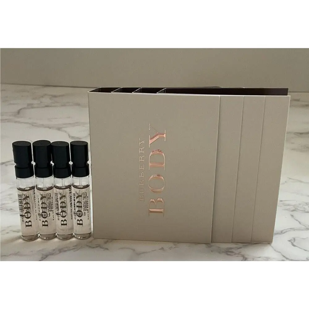 4 x Burberry Body Edp 2ml/.06fl oz Perfume Spray Sample Vial