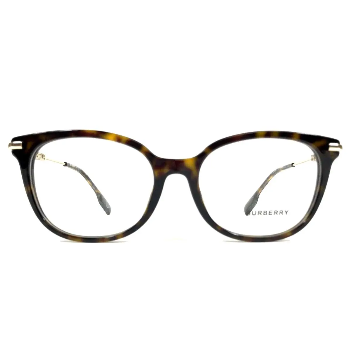 Burberry Eyeglasses Frames B2391 3002 Brown Dark Havana Gold Cat Eye 53-17-140