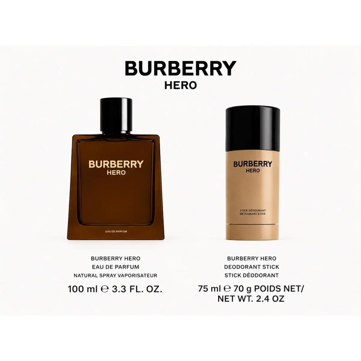Burberry Men`s Hero Gift Set Fragrances 3616307081092