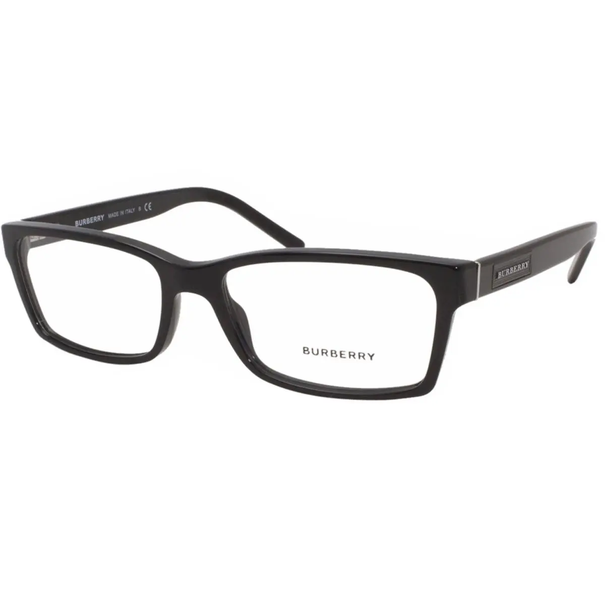 Burberry BE2108 3001 Eyeglasses Frame Men`s Black Full Rim Optical 54mm