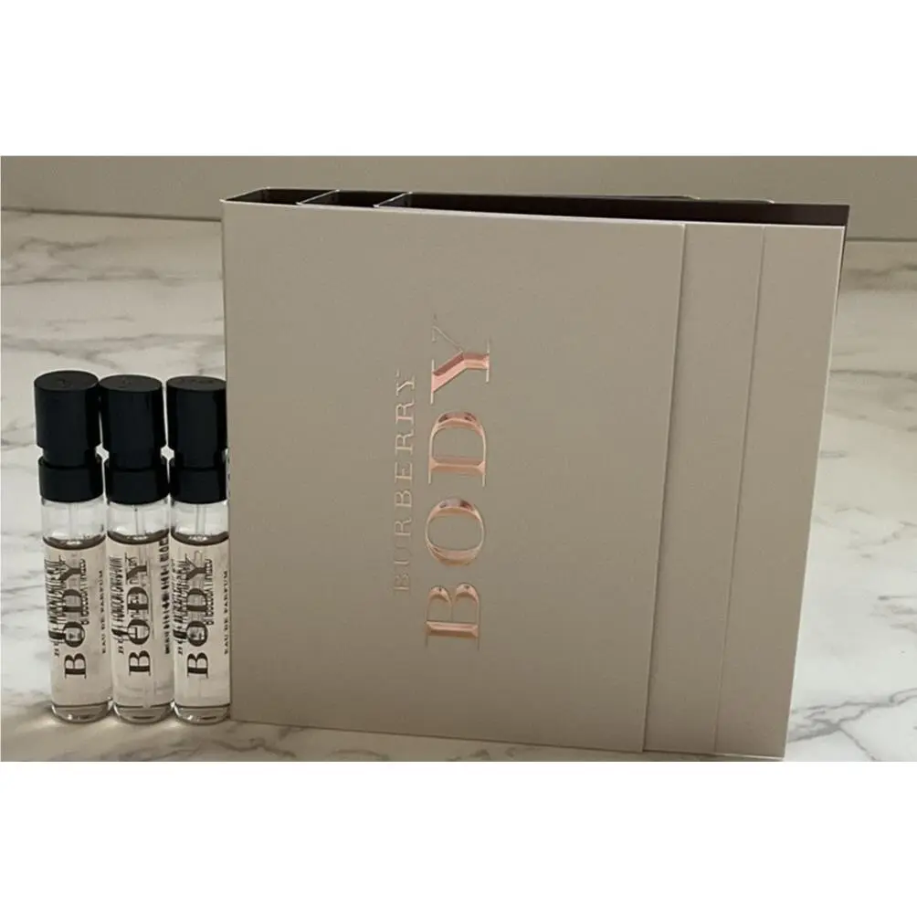 3x Burberry Body Edp 2ml/.06fl oz Perfume Spray Sample Vial