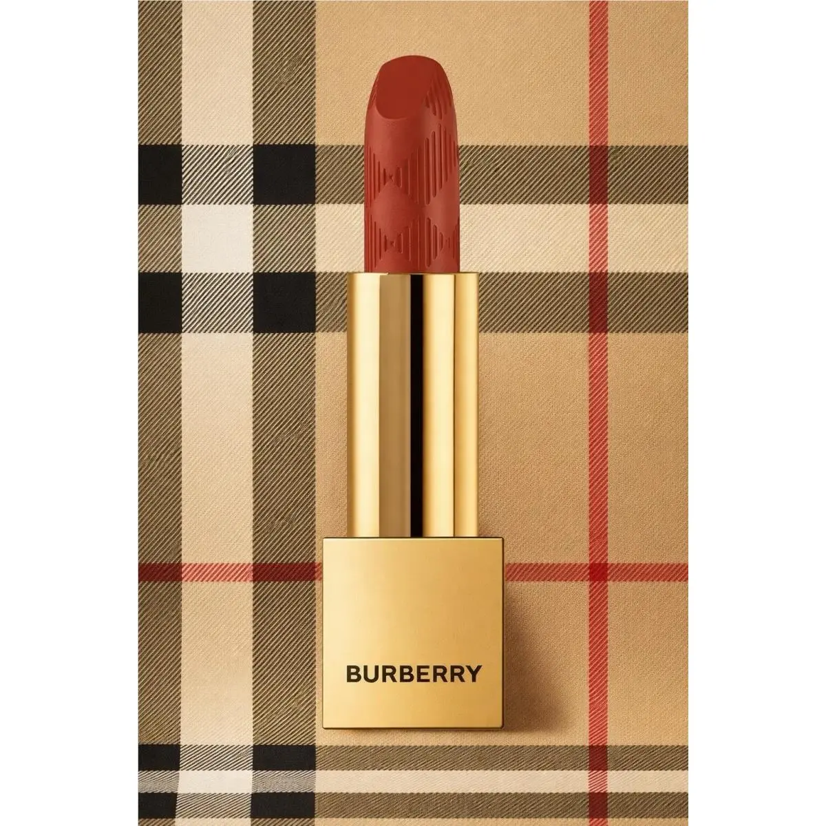 Burberry Kisses Lipstick 93 Russet 0.11oz Luxury Hydrating Red Brown Lip Color