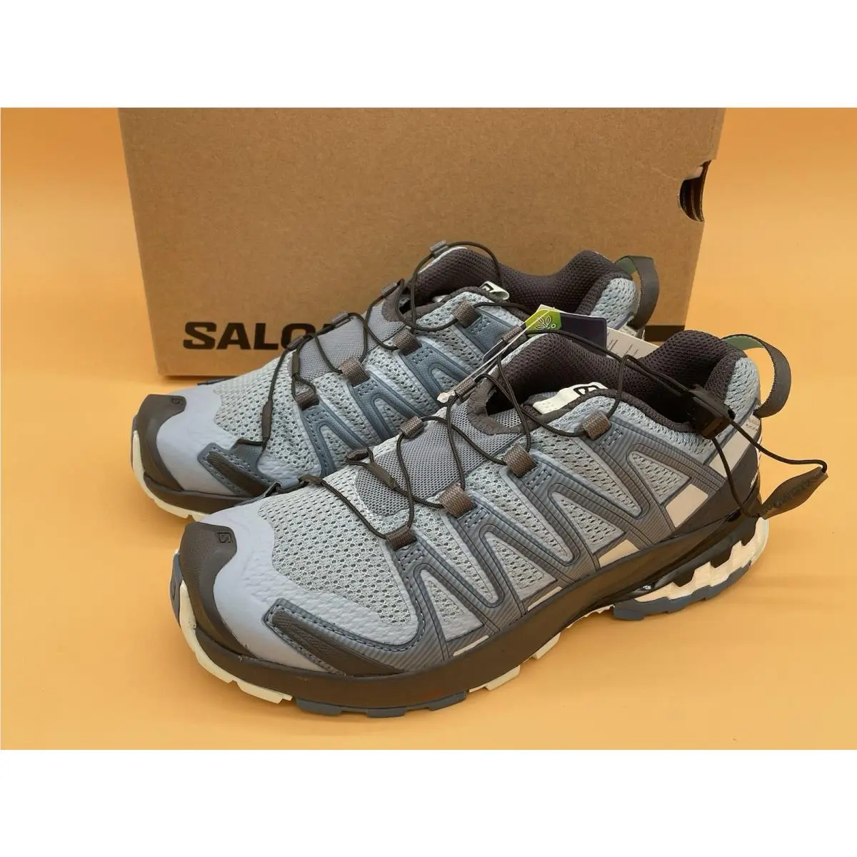 Sz 5 Salomon XA Pro 3D V8 Women Trail Running Shoes Ashley Blue Ebony Opal Blue