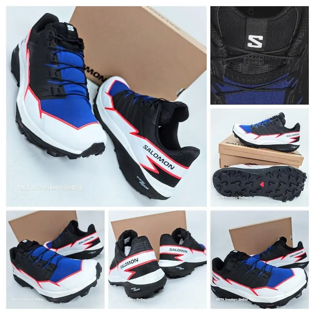 Salomon shoes - Salomon Thundercross - Thundercross - L4729610032 - Surf the Web/Black/Fiery Coral (UPC: 195751400756) 12
