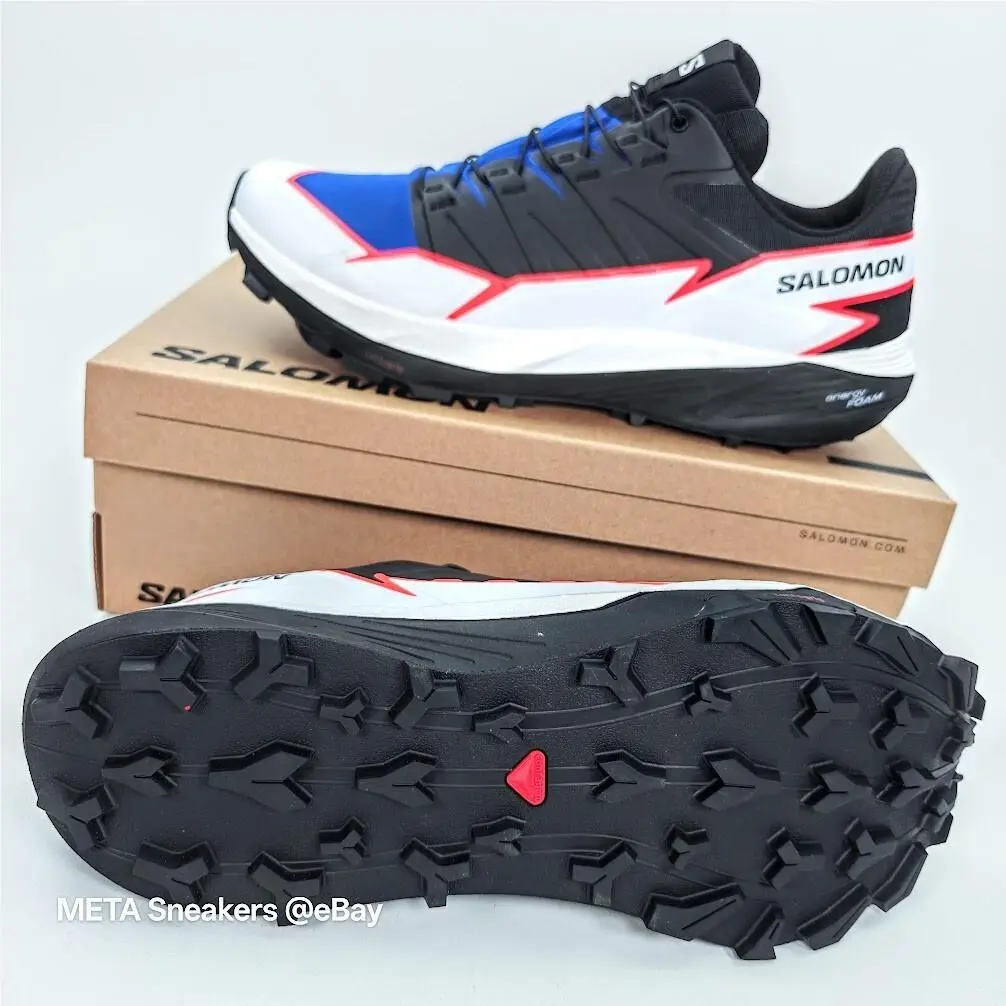 Salomon shoes - Salomon Thundercross - Thundercross - L4729610032 - Surf the Web/Black/Fiery Coral (UPC: 195751400756) 8