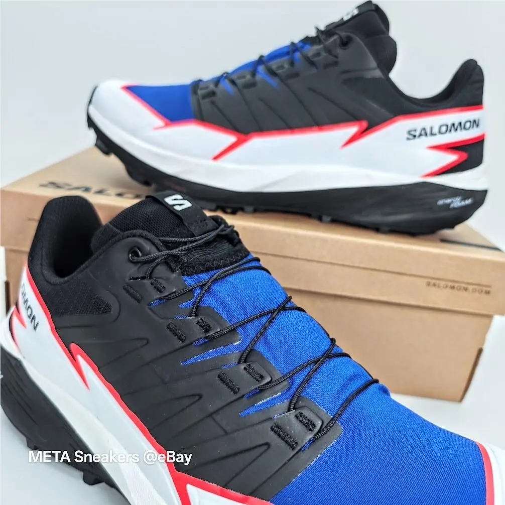 Salomon shoes - Salomon Thundercross - Thundercross - L4729610032 - Surf the Web/Black/Fiery Coral (UPC: 195751400756) 10