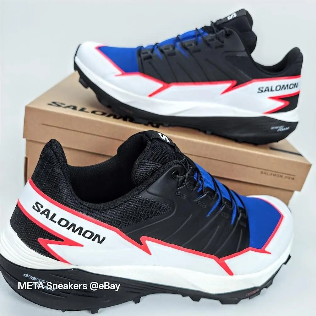 Salomon shoes - Salomon Thundercross - Thundercross - L4729610032 - Surf the Web/Black/Fiery Coral (UPC: 195751400756) 11
