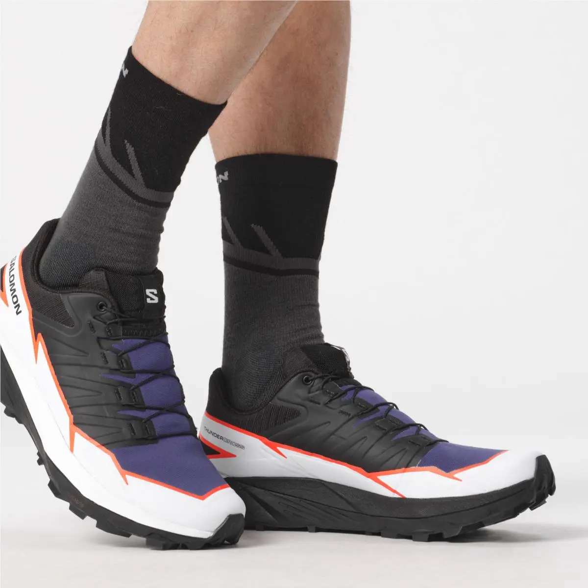 Salomon shoes - Salomon Thundercross - Thundercross - L4729610032 - Surf the Web/Black/Fiery Coral (UPC: 195751400756) 18