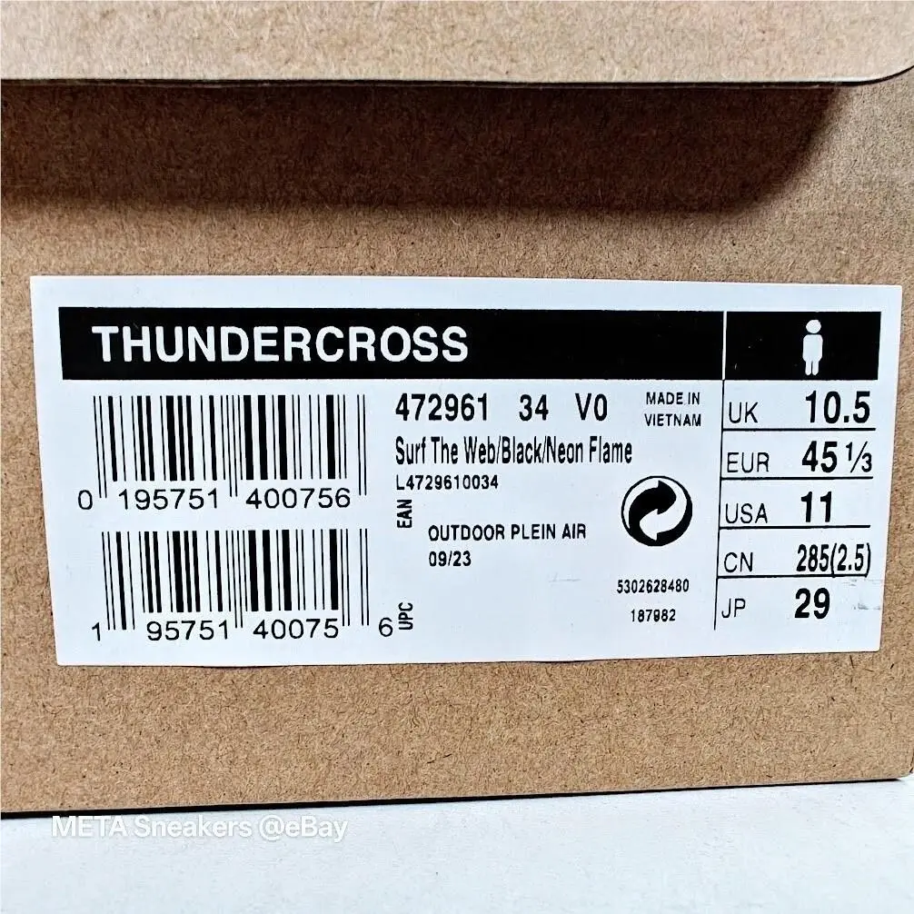 Salomon shoes - Salomon Thundercross - Thundercross - L4729610032 - Surf the Web/Black/Fiery Coral (UPC: 195751400756) 1