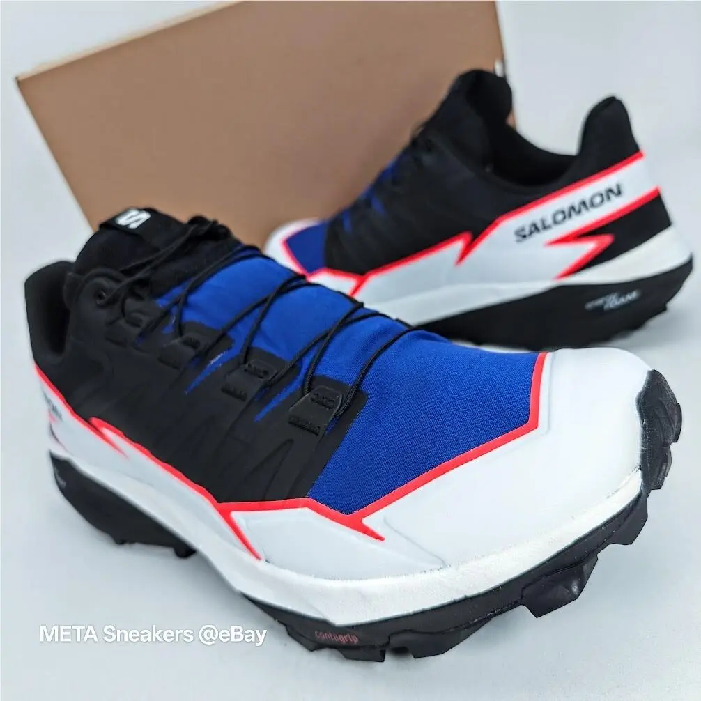 Salomon shoes - Salomon Thundercross - Thundercross - L4729610032 - Surf the Web/Black/Fiery Coral (UPC: 195751400756) 2