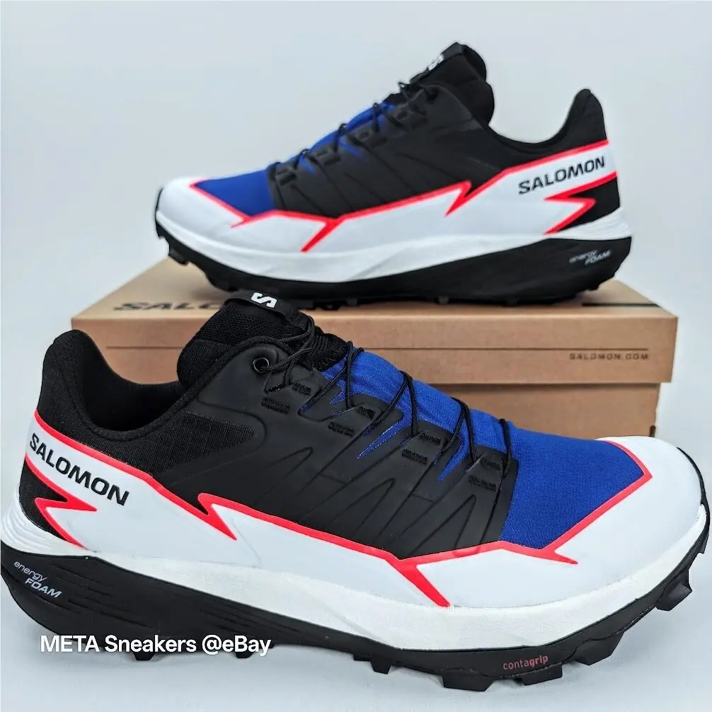 Salomon shoes - Salomon Thundercross - Thundercross - L4729610032 - Surf the Web/Black/Fiery Coral (UPC: 195751400756) 6