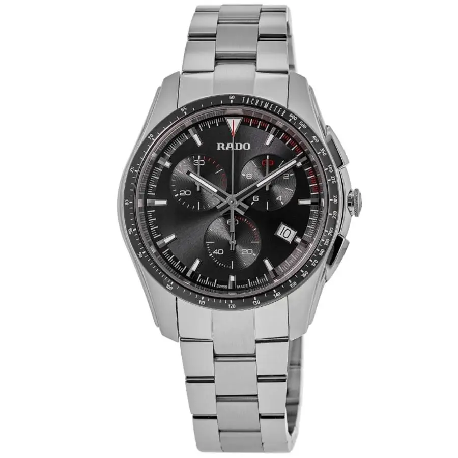 Rado Hyperchrome Chronograph Black Dial Stainless Men`s Watch R32259153