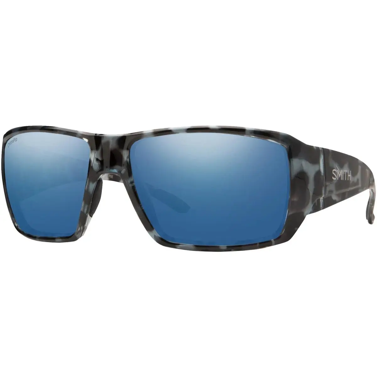 Smith Guide`s Choice S Polarized Polarchromic Wrap w/ Glass Lens - 205881JBW57QG - Frame: Sky Tortoise, Lens: Blue