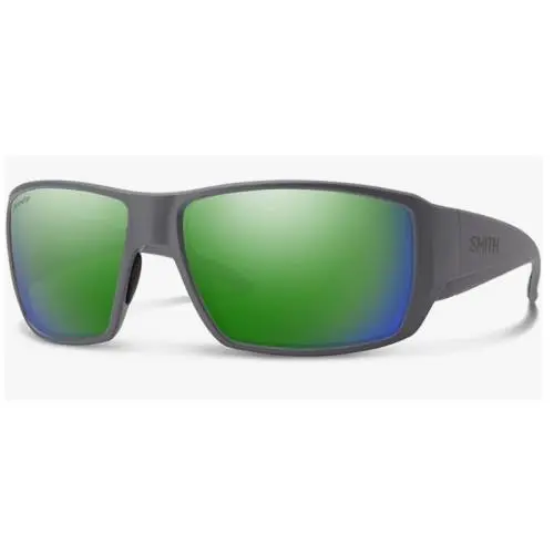 Smith Guides Choice Sunglasses-matte Cement-chromapop Glass Green Polarized