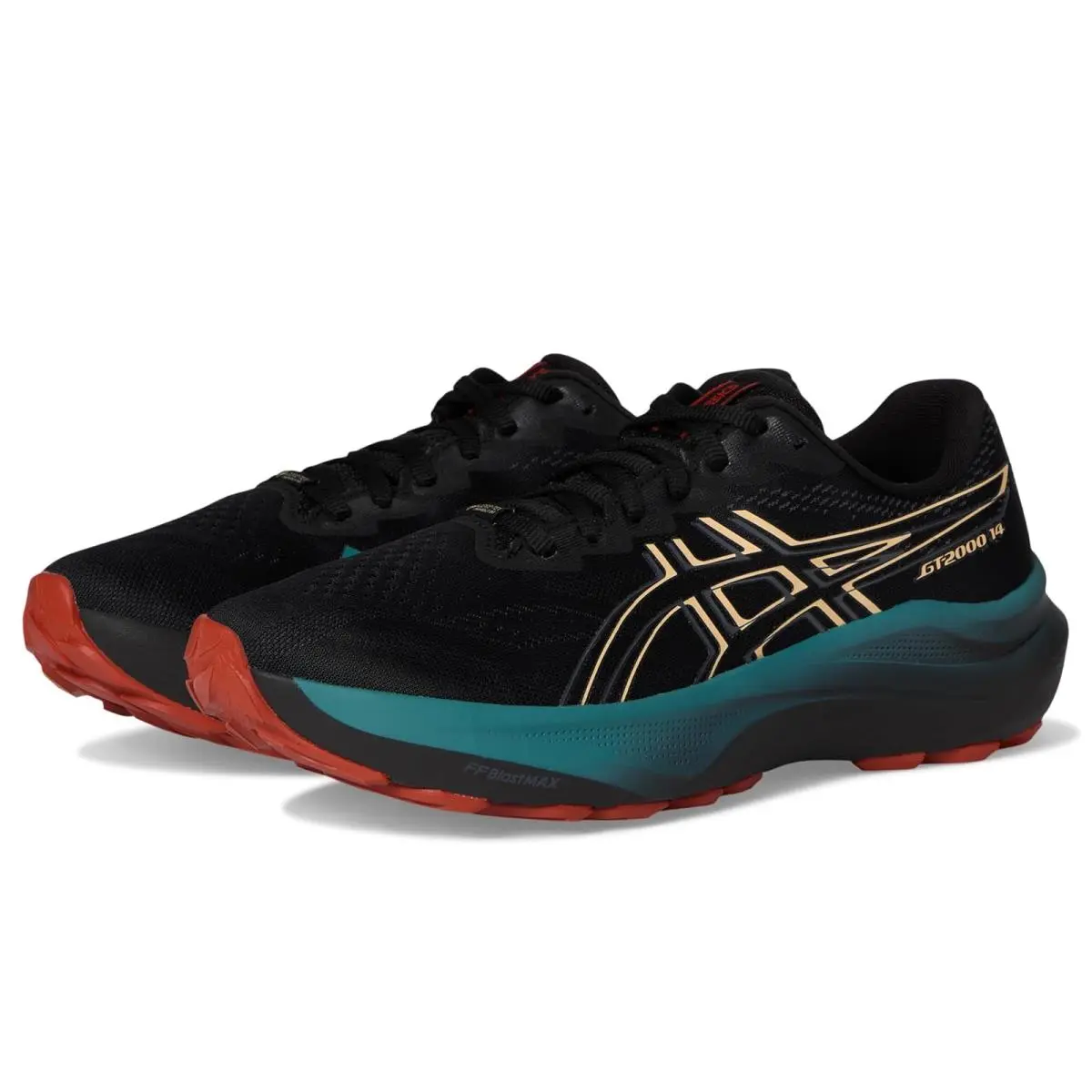 Asics shoes - Black/Apricot Crush 6