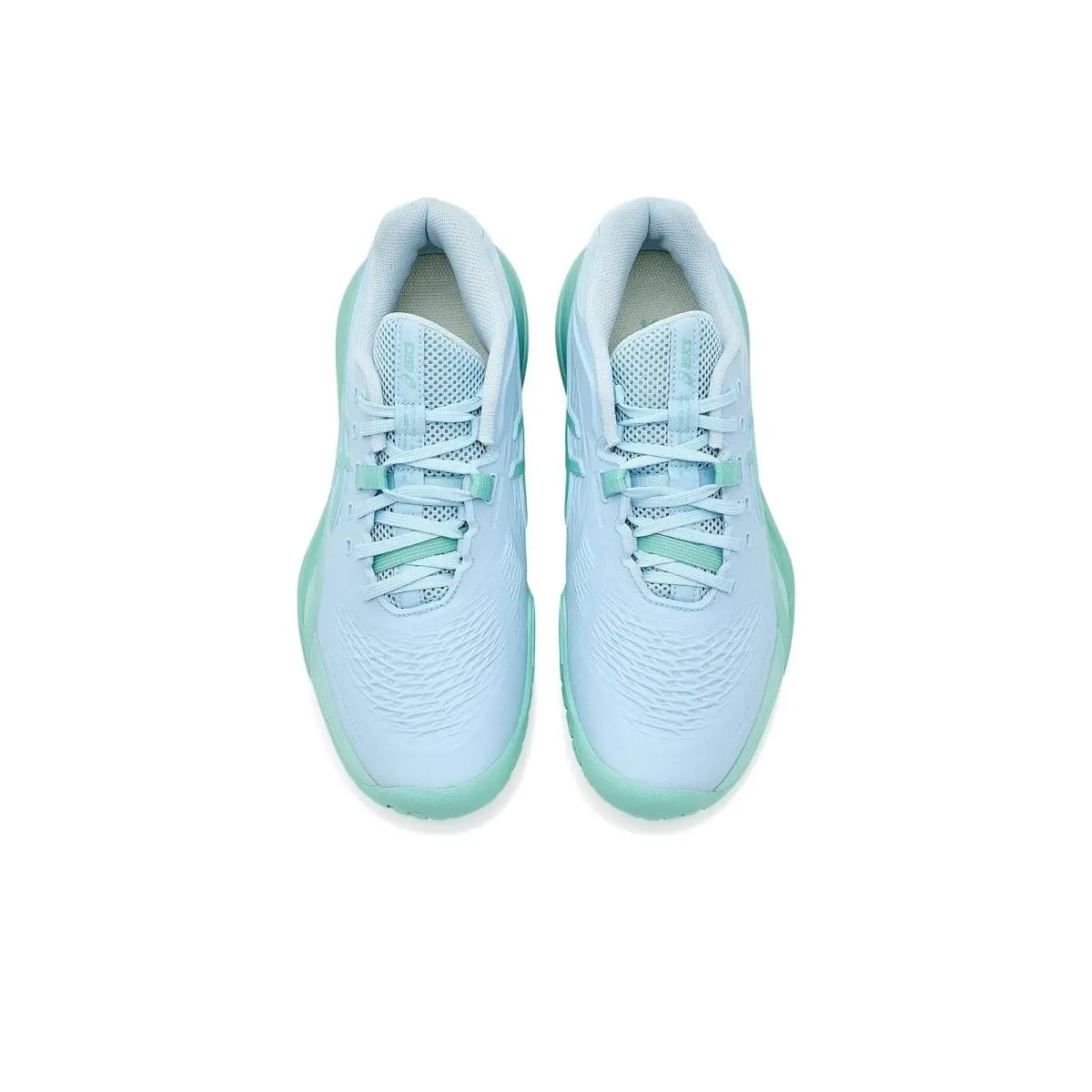 Asics shoes - Light Blue/Oasis Green 7