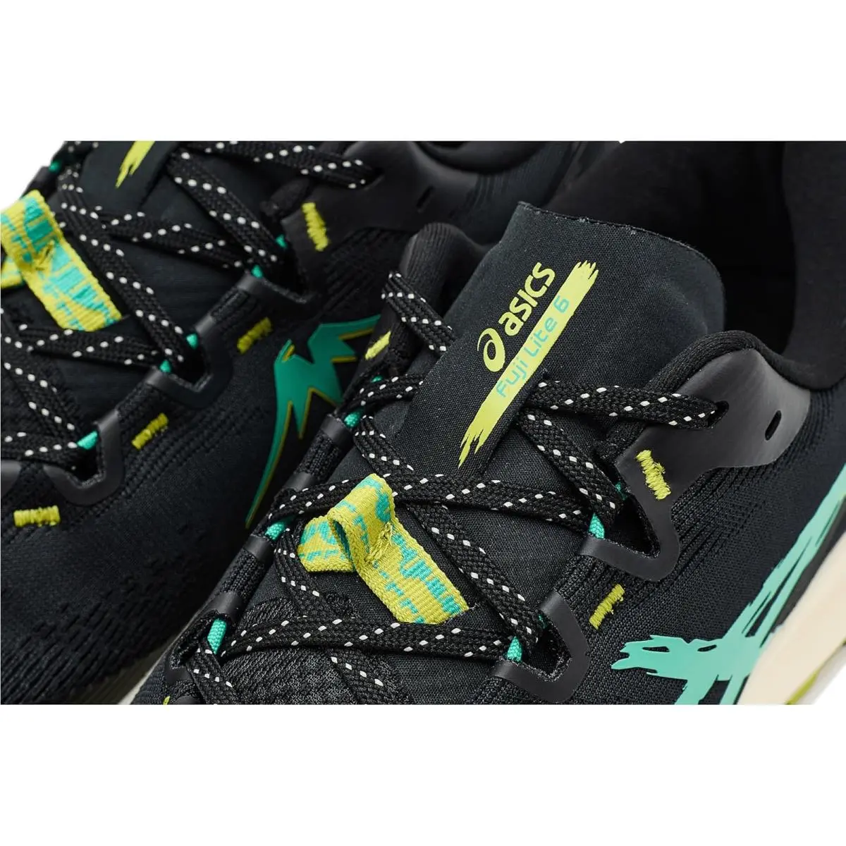 Asics shoes - Black/Aurora Green 4
