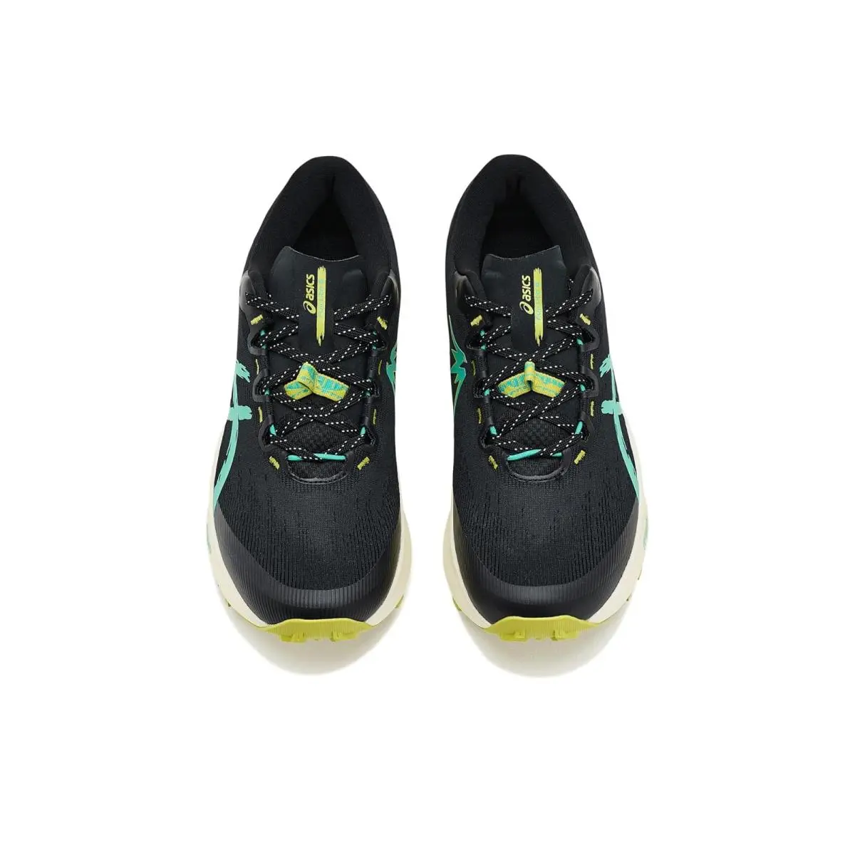 Asics shoes - Black/Aurora Green 7