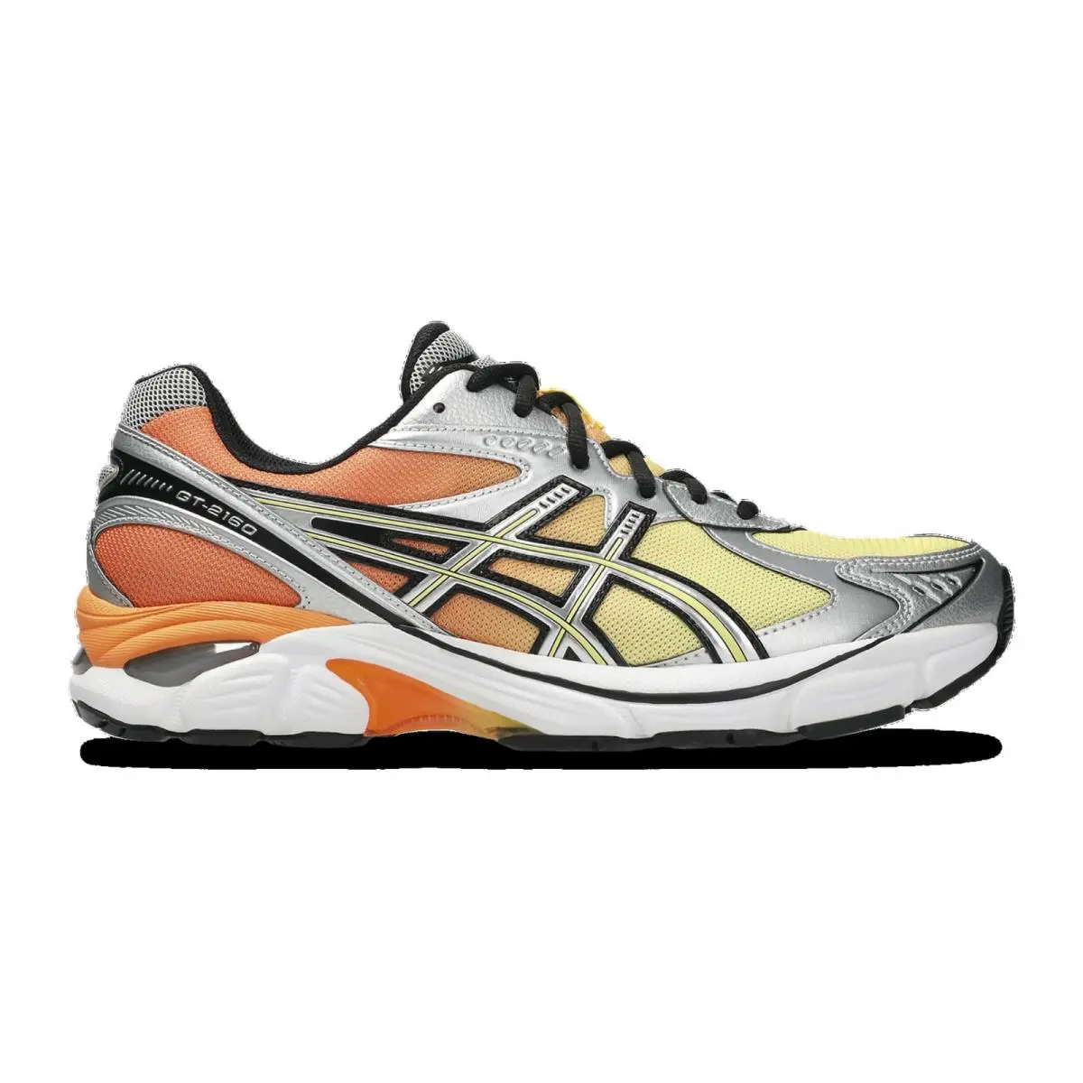 Asics GT-2160 - Men`s Casual Running Shoes Silver/sun Peach/banana Cream 10.5