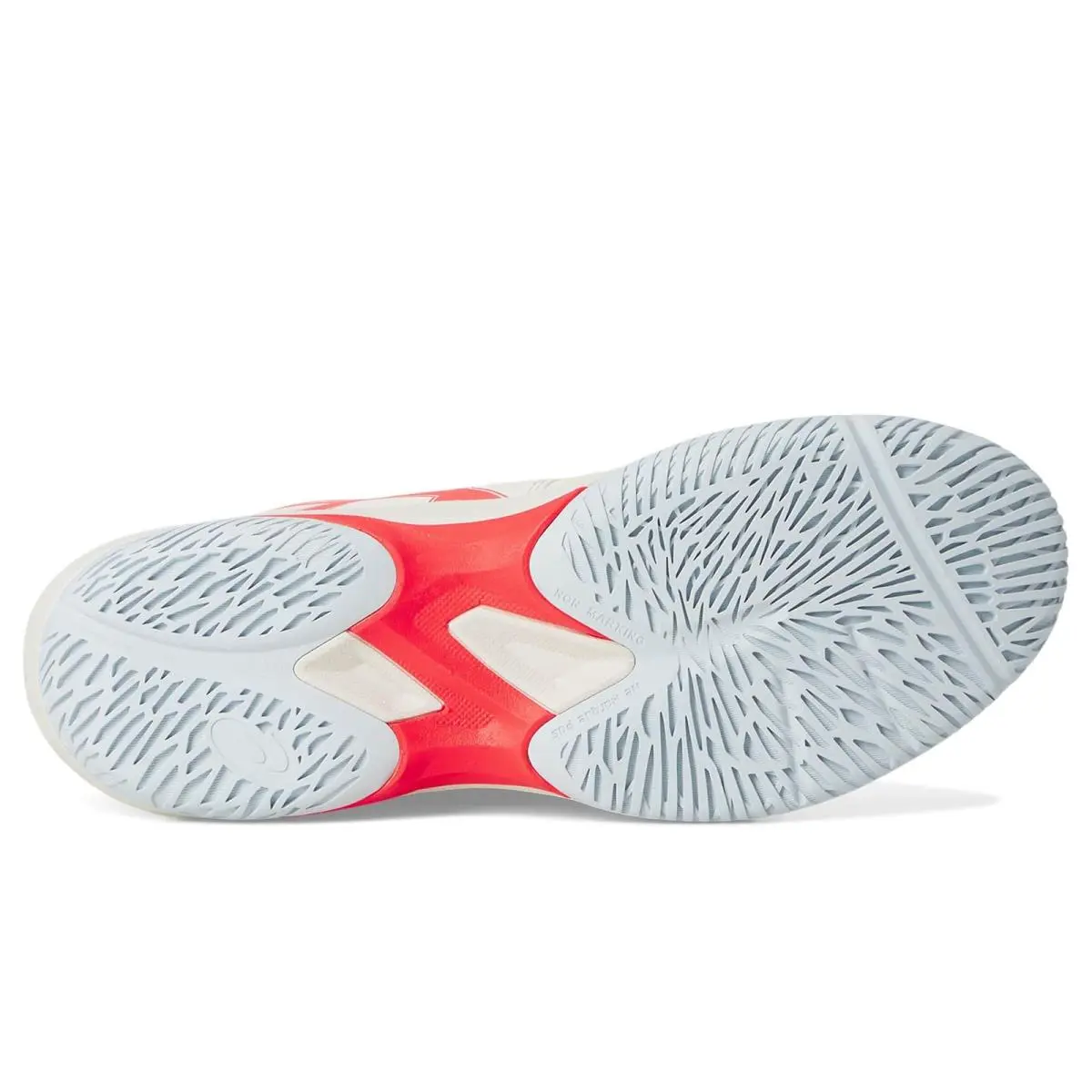 Asics shoes - Cream/Flash Red 8