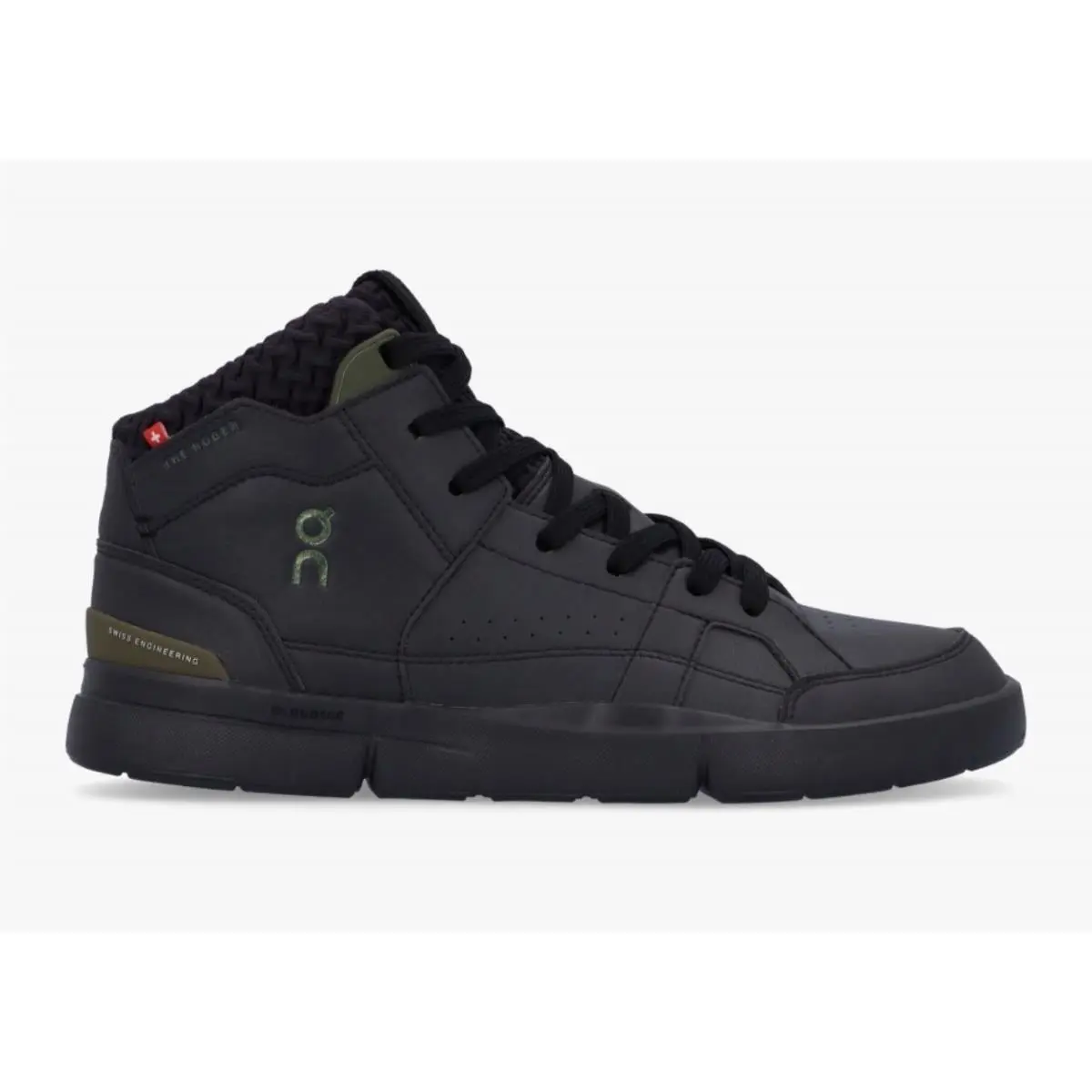 On Running Men`s The Roger Clubhouse Sensa Mid-top Sneakers in Black Camo Size 9