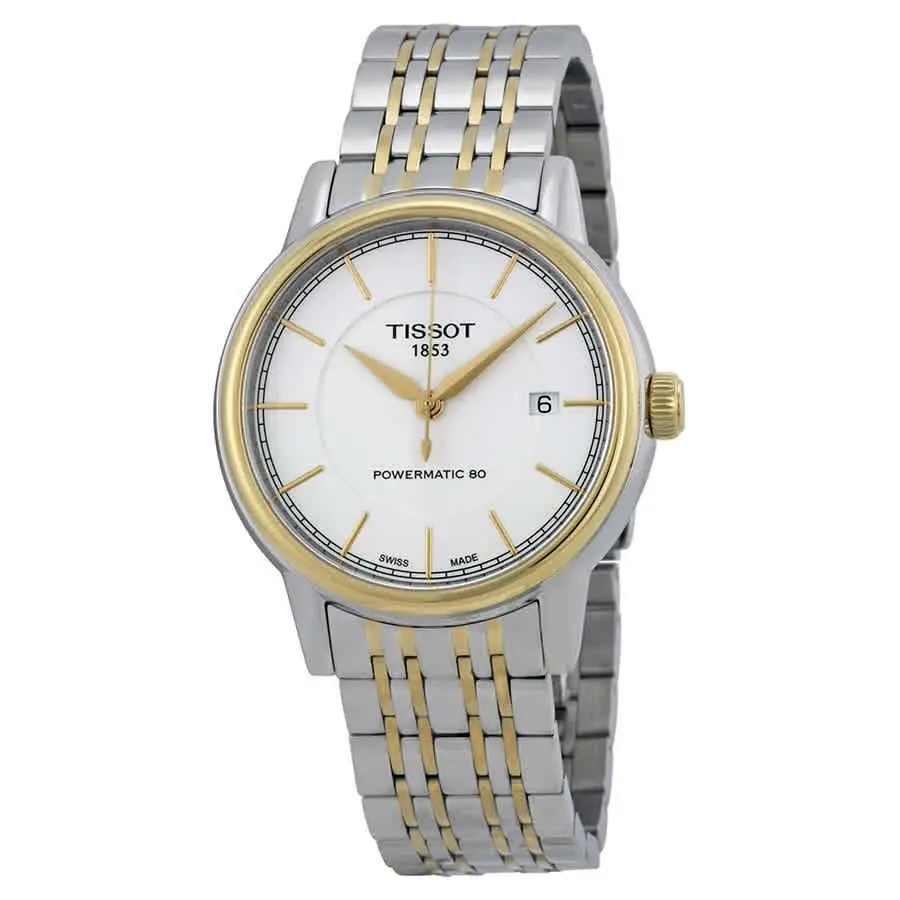 Tissot T085.407.22.011.00 Powermatic 80 White Dial 40 mm Men`s Watch