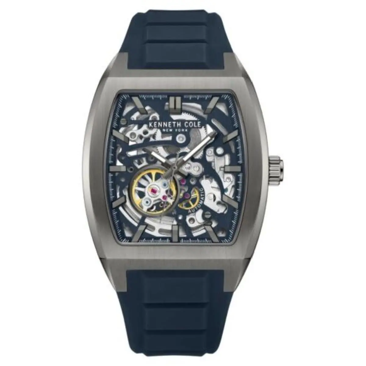 KCWGZ0063801 Men`s York Automatic 40mm Skeleton Dial Watch by Kenneth Cole