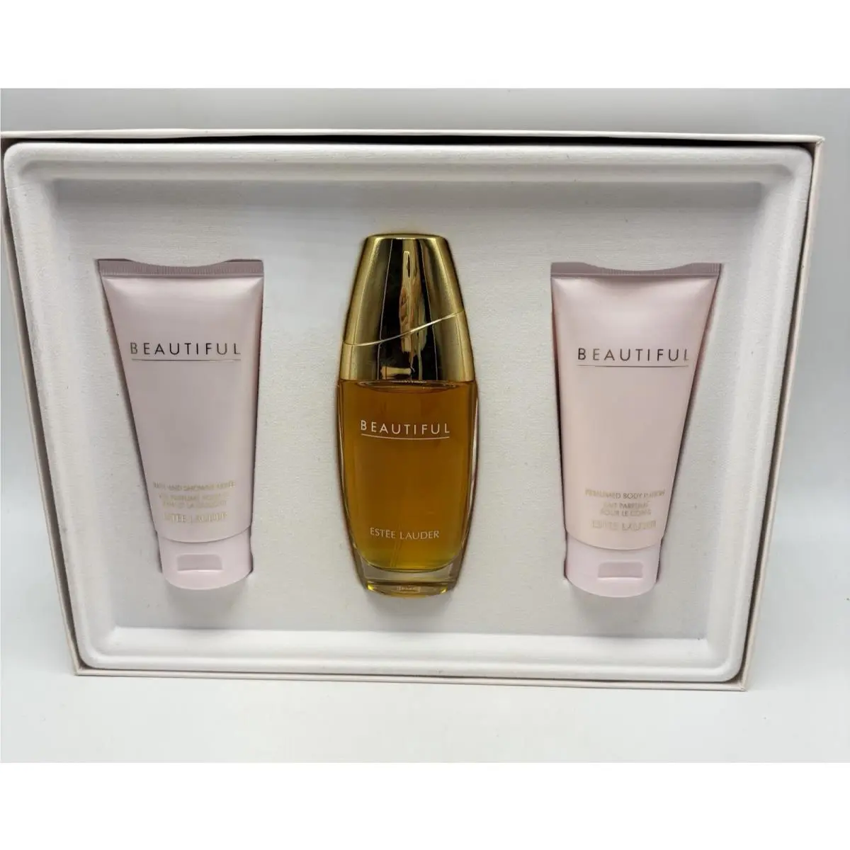 Beautiful By Estee Lauder Fragrance 3 Pcs Gift Set Perfume Spray Body Lotion