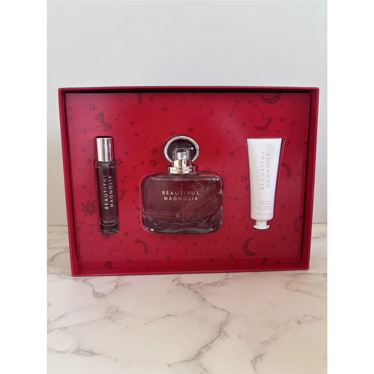 Estee Lauder Beautiful Magnolia Perfect 3pc Set 1.7oz + .34oz Edp Spray + Cream