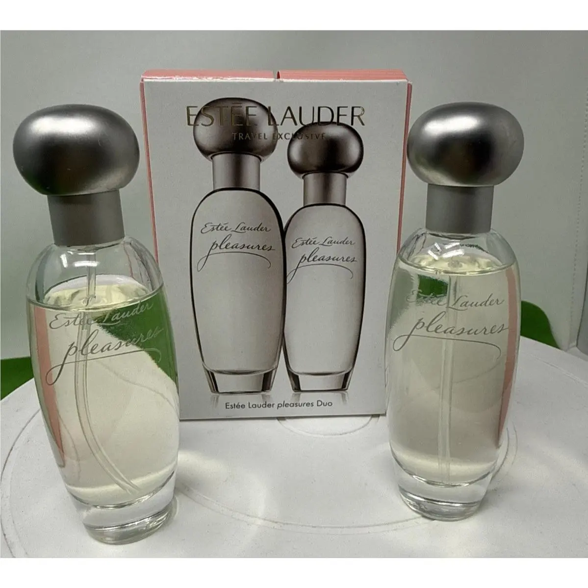 Estee Lauder Pleasures Duo Eau de Parfum Spray 1 fl oz Each